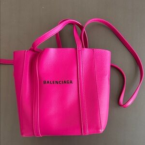 Balenciaga Hot Pink Leather Tote